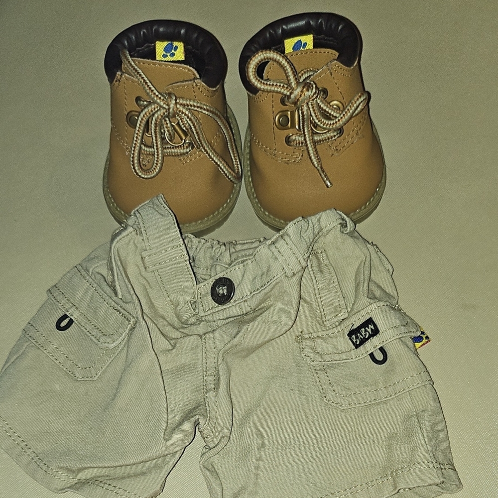Tan BABW Shoes and Tan Shorts Set